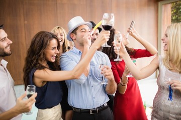 Wall Mural - Group of friends having fun