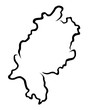 Karte Hessen - 1