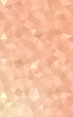 Poster - Orange polygonal pattern, which consist of triangles and gradient, background in origami style.