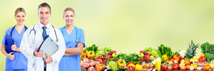 Poster - Group of young smiling nurses.