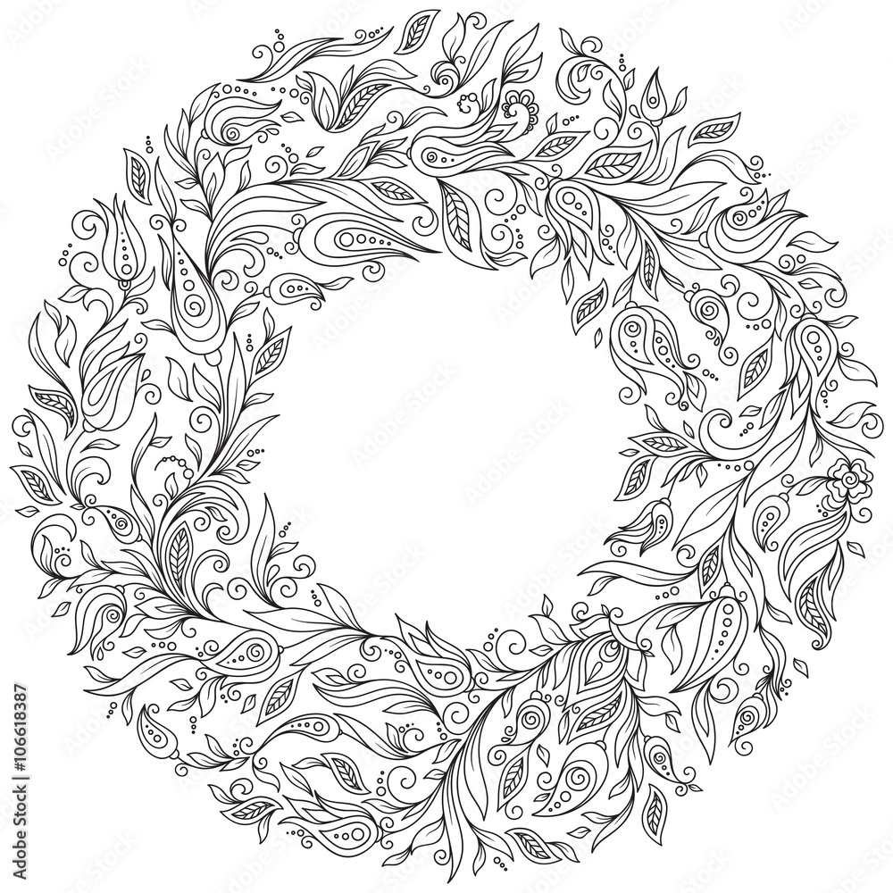 Pattern for coloring book. Stock Illustration | Adobe Stock