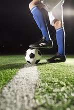 Foot On Soccer Ball