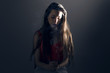 © javitrapero.com - Beautiful young woman with a cigarette.