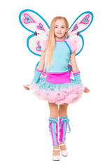 graceful little blond girl