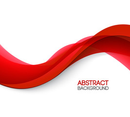 Poster - abstract smooth wave motion illustration