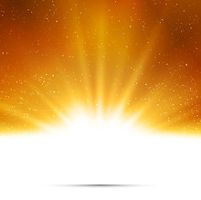 Abstract Background. Magic Light With Gold Burst