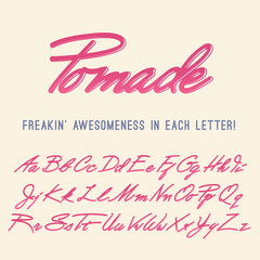 Poster - Jelly Retro Alphabet. Vector Gel Font. Liquid glossy letters and digits