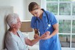 © WavebreakMediaMicro - Nurse examining senior man