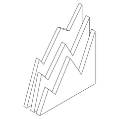 Poster - Business graph icon