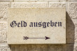 © Thomas Reimer - Schild 88 - Geld ausgeben