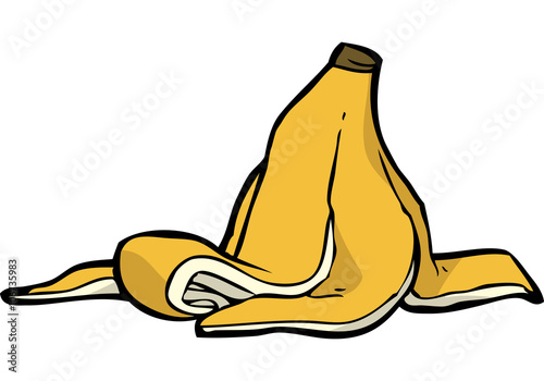 Cartoon banana peel - Buy this stock vector and explore similar vectors