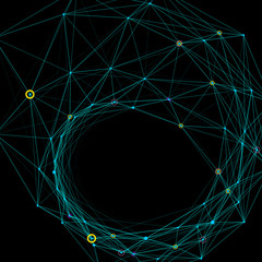 Aufkleber - Abstract background with dotted grid