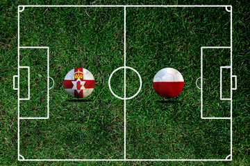 Soccer Euro 2016 ( Football )  North Ireland  and Poland