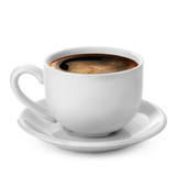 Fototapeta Koty - coffee cup isolated