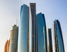Cluster Of Skyscrapers In Abu Dhabi, UAE