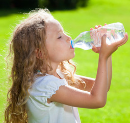 Child drinking water