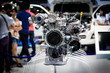 © PPstock - part of new car engine for motorshow exhibition
