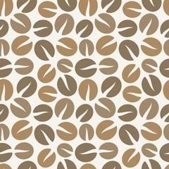 Wall Mural - coffee beans seamless pattern