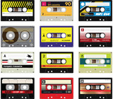 Fototapeta Boho - Vintage cassette tapes vol 2