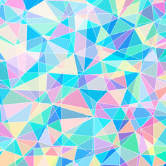 Poster - colorful triangle pattern, stained glass texture, mosaic picture, abstract image, vector illustration