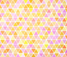 Poster - colorful triangle pattern, vivid wallpaper, mosaic picture, abstract image, editable vector illustration