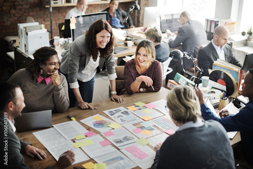 Cuadros en Lienzo Coooperation Corporate Archievement Teamwork Concept