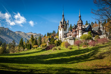 Sinaia, Romania - October 19th,2014 View Of Peles Castle In Sinaia, Romania, Built By King Carol I Of Romania. The Castle Is Considered To Be The Most Important Historic Building In Romania.