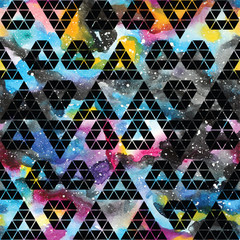 Wall Mural - tribal galaxy seamless pattern.