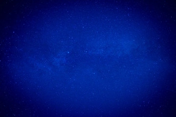 Blue dark night sky with many stars