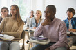 © JGI/Jamie Grill/Blend Images - Teenage students listening in classroom