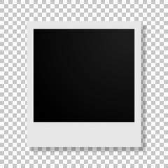 Wall Mural - Photo frame with shadow on an isolated background