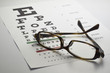 Spectacles with eye chart