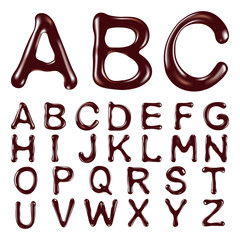 Canvas Print - Chocolate Alphabet