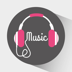 Canvas Print - music icon design 