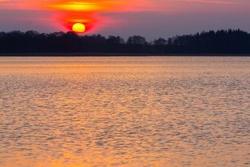 Poster - Beautiful and colorful lake landscape