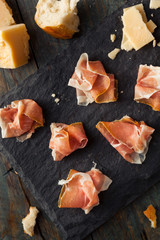 Canvas Print - Organic Dry Prosciutto Appetizer