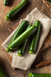 Raw Green Organic Zucchini Squash