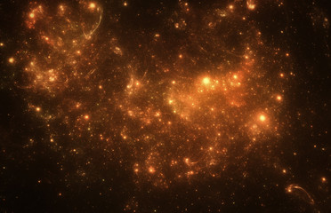 Wall Mural - dark deep space starfield