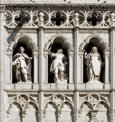 Detail of Toledo Cathedral in sunny day, Spain.