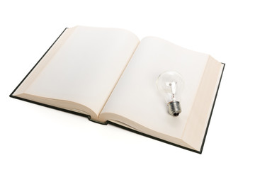 Poster - book and light bulb