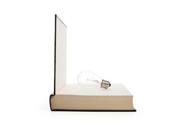 Poster - book and light bulb