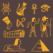 © Vectorvstocker - Egypt travel vector icons symbols