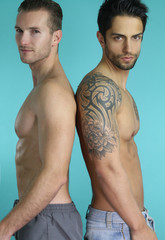 Poster - two sexy men posing