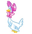 Mother Goose cartoon illustration isolated image animal character 