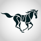 Fototapeta Konie - Horse logo vector