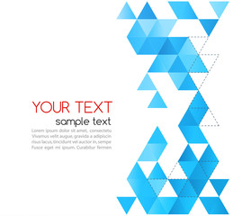 Poster - abstract template background with triangle