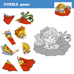 Wall Mural - Puzzle game for children, little fairy