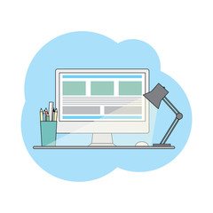 Web design vector template