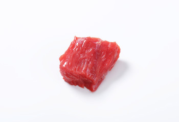 Canvas Print - Raw beef meat chunk