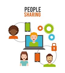 Poster - people sharing design 